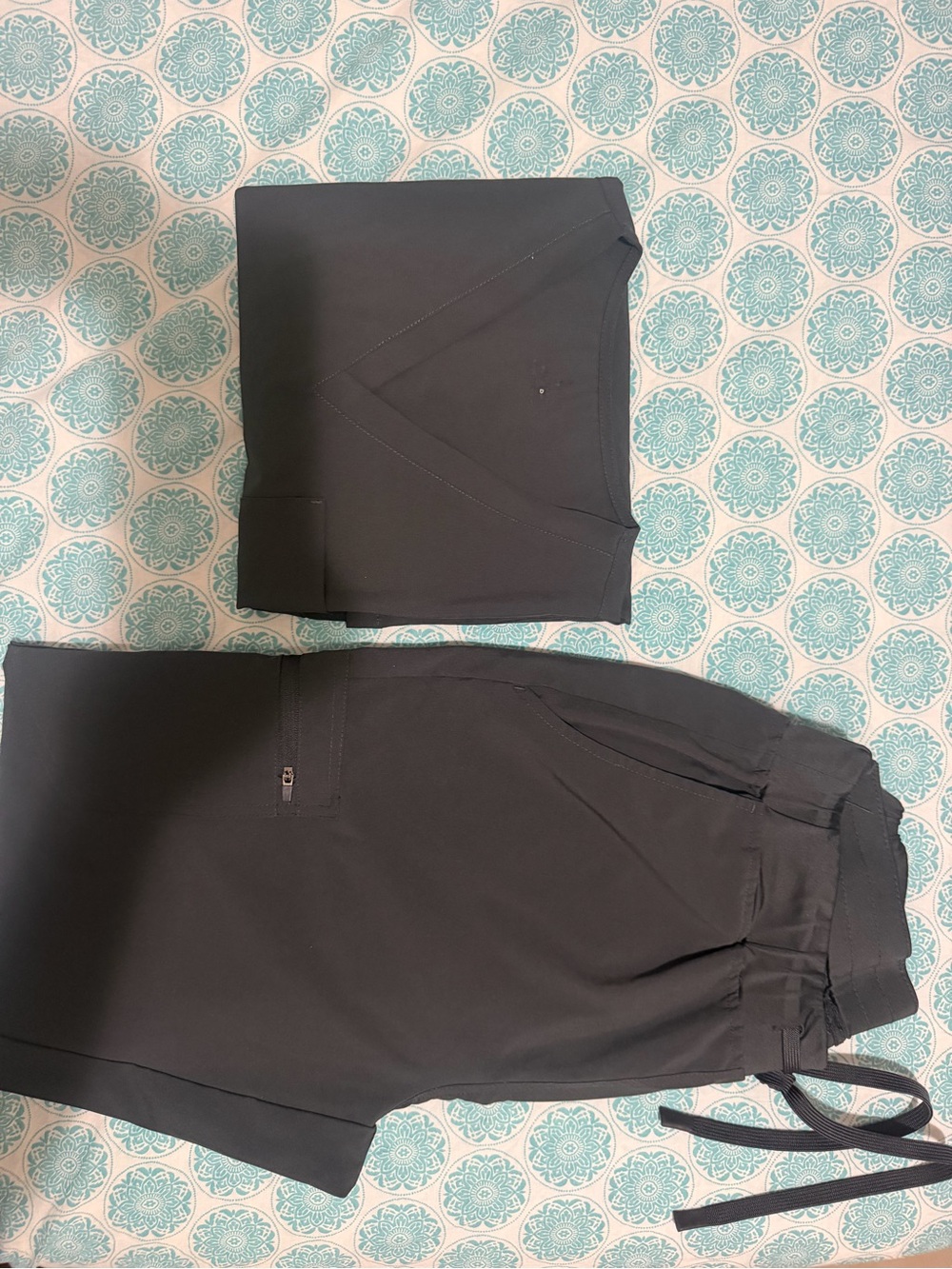 Black Women's Drawstring Jumpsuit with Zip Pocket